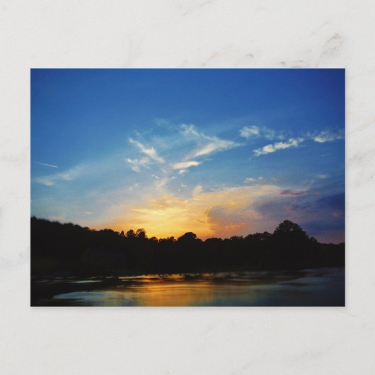 Mountain Lake Sunset Briefkaart (Voorkant)