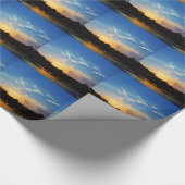 Mountain Lake Sunset Cadeaupapier (Hoek)