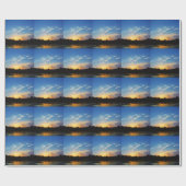 Mountain Lake Sunset Cadeaupapier (Vlak)