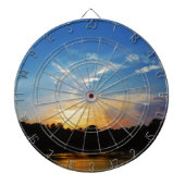 Mountain Lake Sunset Dartbord (Voorkant)