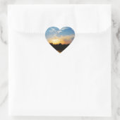 Mountain Lake Sunset Hart Sticker (Tas)