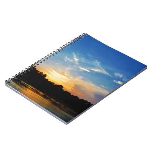 Mountain Lake Sunset Notitieboek (Linkerzijde)