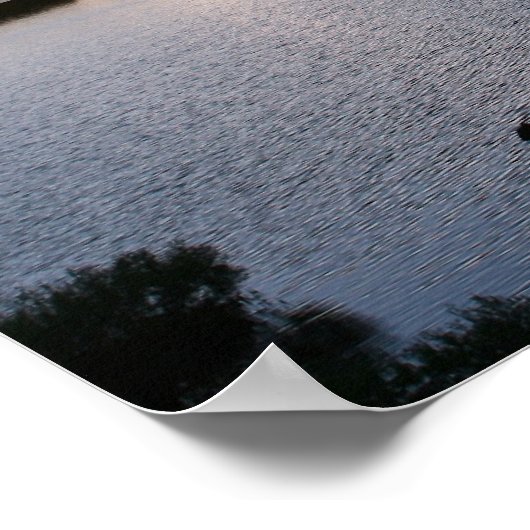 Mountain Lake, Sunset Poster (Hoek)