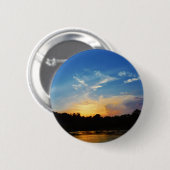 Mountain Lake Sunset Ronde Button 5,7 Cm (Voorkant /achterkant)