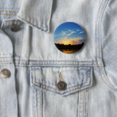 Mountain Lake Sunset Ronde Button 5,7 Cm (In situ)
