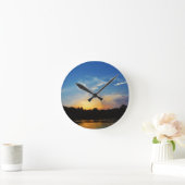 Mountain Lake Sunset Ronde Klok (Huis)