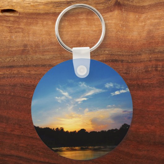 Mountain Lake Sunset Sleutelhanger (Voorkant)