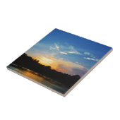 Mountain Lake Sunset Tegeltje (Zijkant)