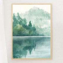 Mountain Lake Tranquil Print 1 van 3 Poster