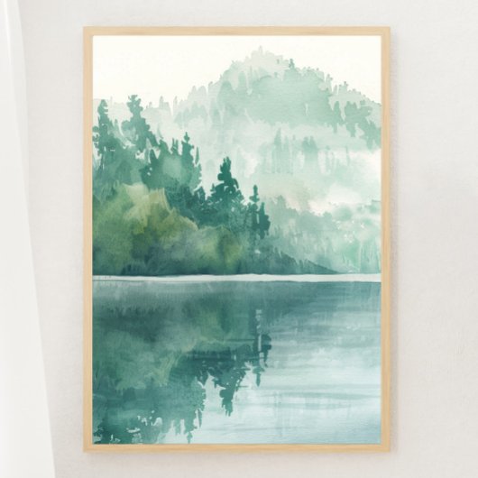 Mountain Lake Tranquil Print 1 van 3 Poster