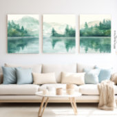 Mountain Lake Tranquil Print 3 van 3 Poster