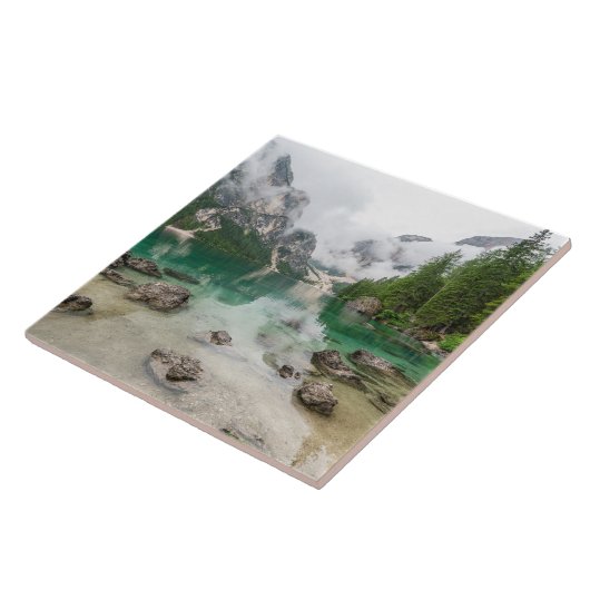 Mountain Lake Uitzicht Tegeltje (Zijkant)