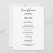 Mountain Lake, Viering van het leven Begrafenispro Kaart (Achterkant)