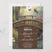 Mountain Lake Waterverf Tree Vrijgezellenfeest Kaart (Voorkant)