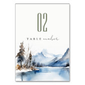 Mountain Lake Winter Sneeuw Landschap Wedding Kaart (Voorkant)