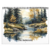 Mountain Lakes and Streams Watercolors Kalender (Hoes)