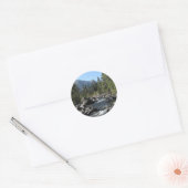 Mountain Lakes Scenic Photo Ronde Sticker (Envelop)