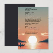 Mountain Lakeside Forest Outdoor Lake Bruiloft Informatiekaartje (Voorkant / Achterkant)