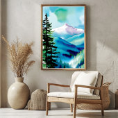 Mountain Landscape Avontuur Poster