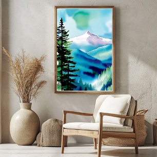 Mountain Landscape Avontuur Poster