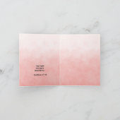 Mountain Landscape Bible Verse Coral Note Kaart (Binnen)