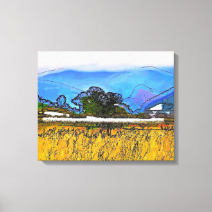 MOUNTAIN LANDSCAPE CANVAS AFDRUK