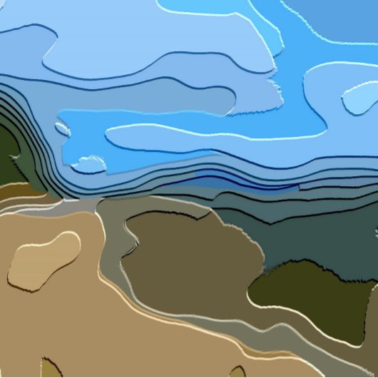 MOUNTAIN LANDSCAPE CANVAS AFDRUK