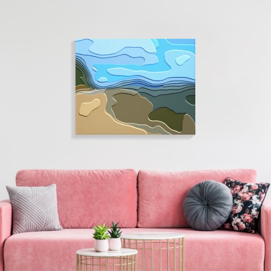 MOUNTAIN LANDSCAPE CANVAS AFDRUK (Insitu (Woonkamer))