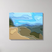 MOUNTAIN LANDSCAPE CANVAS AFDRUK (Voorkant)