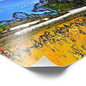 MOUNTAIN LANDSCAPE FOTO AFDRUK (Hoek)