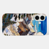 Mountain Landscape iPhone Case Nature ScenicDesign (Achterkant (horizontaal))
