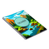 Mountain Landscape Notebook, Oliver Adventure Note Notitieboek (Rechterzijde)