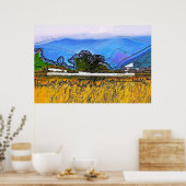 MOUNTAIN LANDSCAPE POSTER (Keuken)