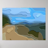 MOUNTAIN LANDSCAPE POSTER (Voorkant)