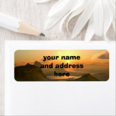 MOUNTAIN LANDSCAPE-retouradreslabels Etiket (Insitu)