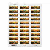 MOUNTAIN LANDSCAPE-retouradreslabels Etiket (Full Sheet)