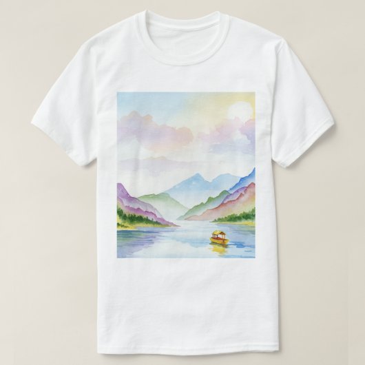Mountain landscape t-shirt (Design voorkant)