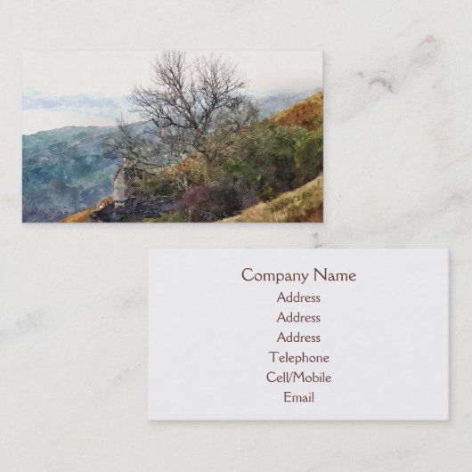 MOUNTAIN LANDSCAPE VISITEKAARTJE (Voorkant / Achterkant)