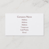 MOUNTAIN LANDSCAPE VISITEKAARTJE (Achterkant)