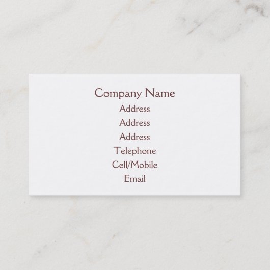 MOUNTAIN LANDSCAPE VISITEKAARTJE (Achterkant)