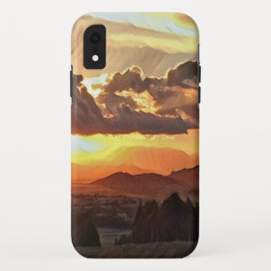 Mountain Landscape Zonsondergang Telefoon Case