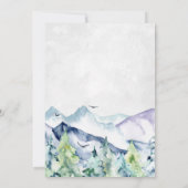 Mountain Laptop | Virtuele Baby Shower Kaart (Achterkant)