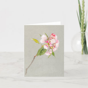 Mountain Laurel Blossom Blank Note Kaart