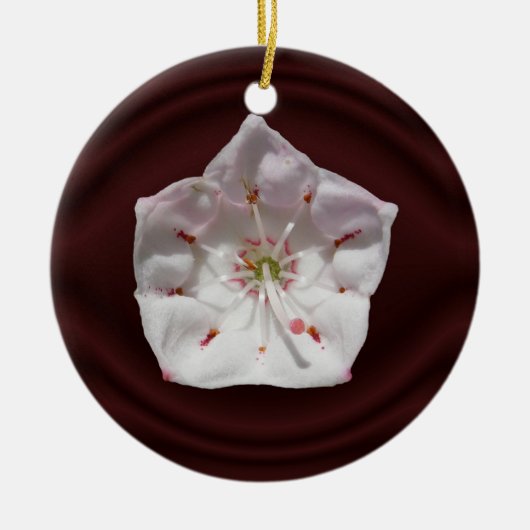 Mountain Laurel flower ~ sierent Keramisch Ornament (Voorkant)