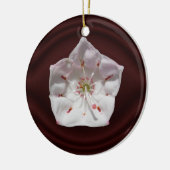 Mountain Laurel flower ~ sierent Keramisch Ornament (Links)