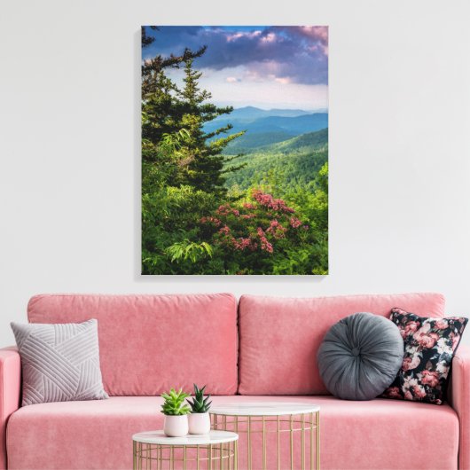 Mountain Laurel op Sunrise Canvas Afdruk (Insitu (Woonkamer))