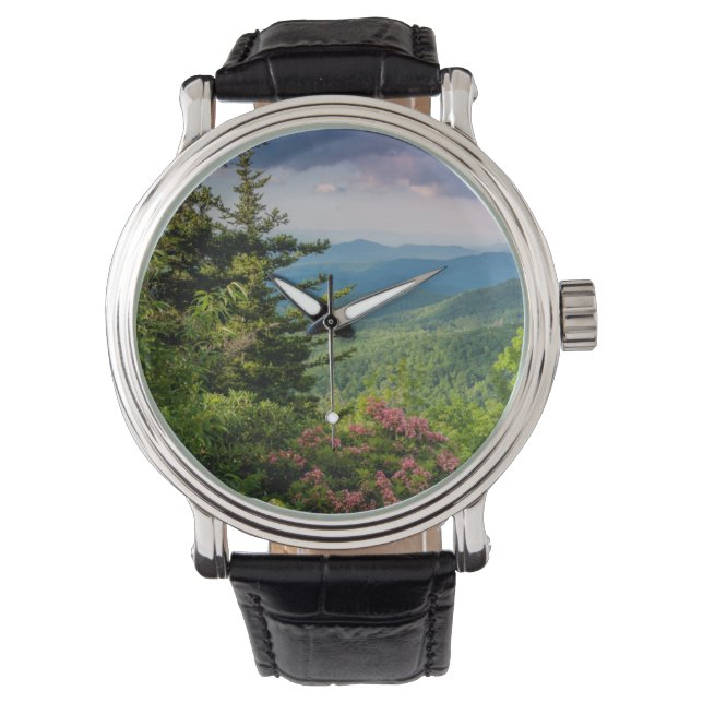 Mountain Laurel op Sunrise Horloge (Voorkant)