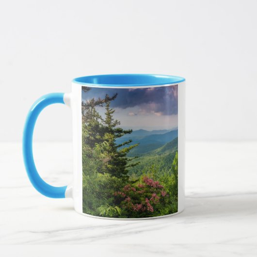 Mountain Laurel op Sunrise Mok (Links)