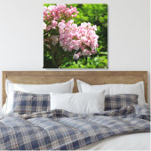  Mountain Laurel Pink Flowers Canvas (Insitu (Slaapkamer))