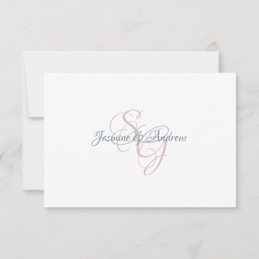 Mountain Laurel Wedding Response Kaart (Achterkant)